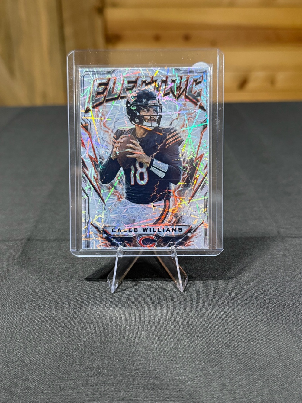 Caleb Williams Chicago Bears Custom Electric Football Card